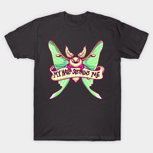 Luna the lunar moth 2 T-Shirt by Jugglingdino